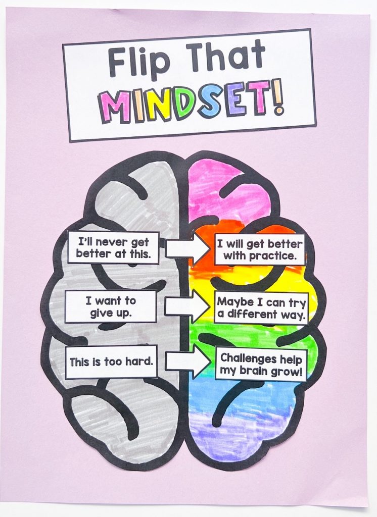craft example of growth mindset activities for kids