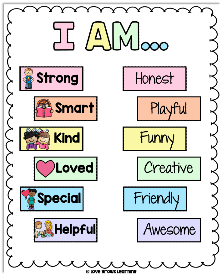 self esteem ideas for kids